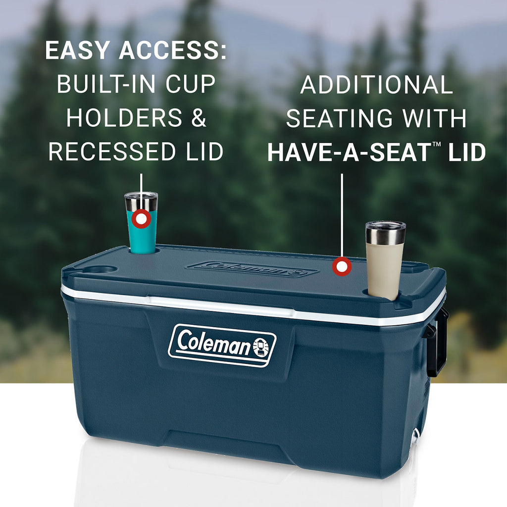 Coleman 316 Series™120-Quart Hard Cooler | Space | Cup Holder