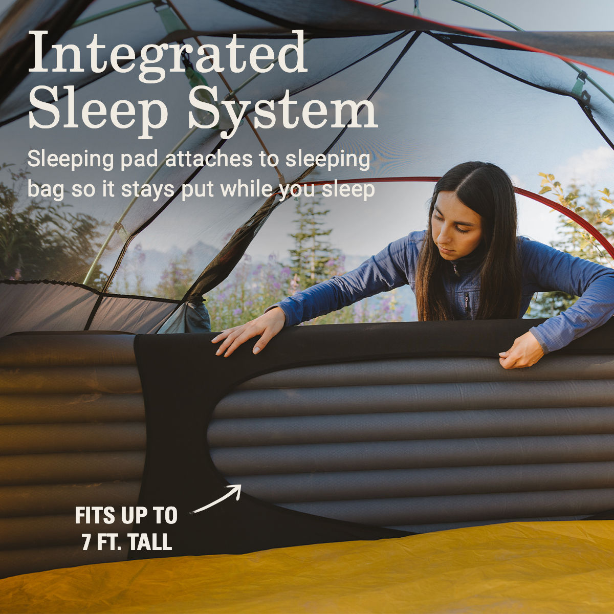 Coleman Peak1™ 20°F Mummy Sleeping Bag - Long | Weight 3.22 Lbs.; Compressed Size 7.9 | Black