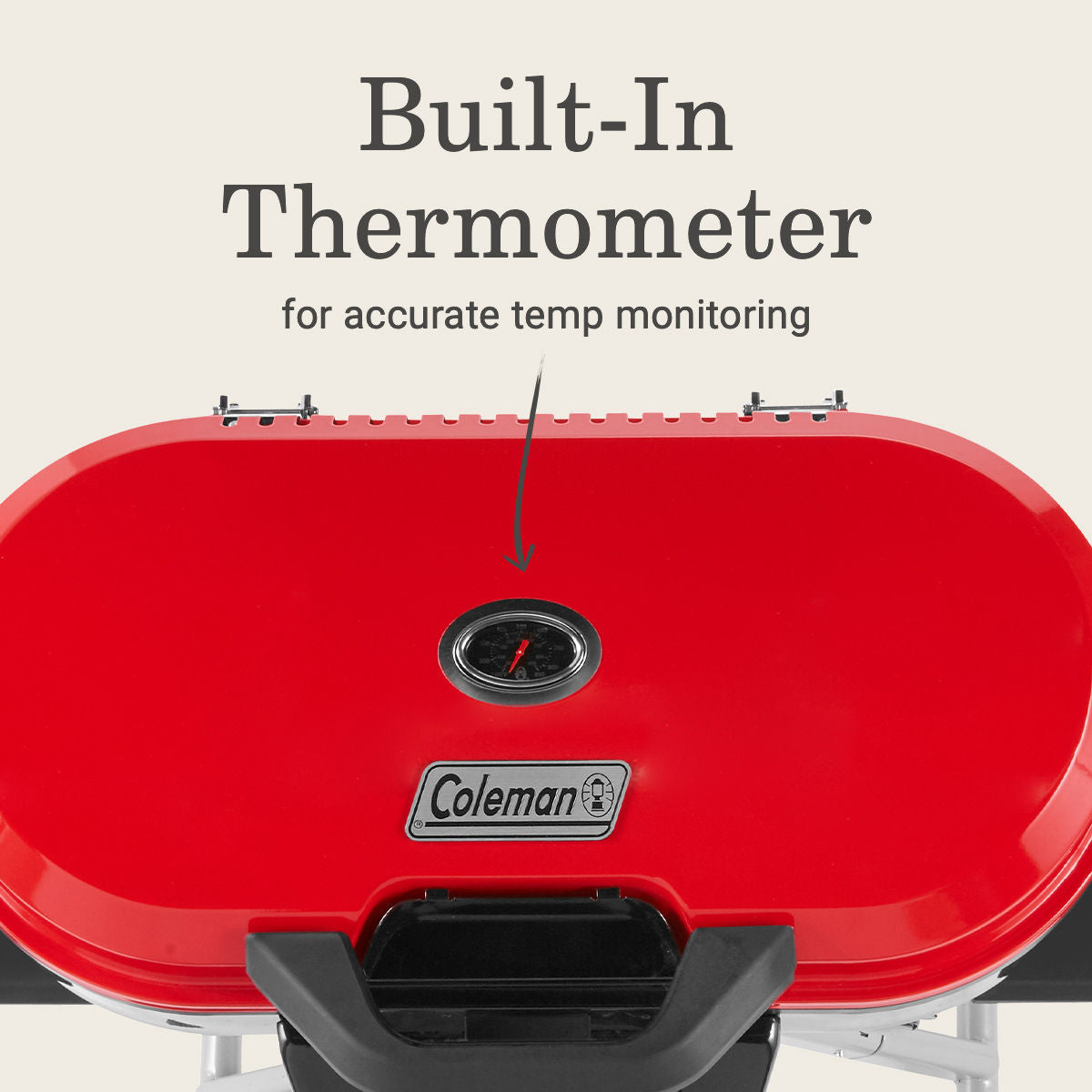 Coleman RoadTrip® 285 Portable Stand-Up Propane Grill | Red | 20,000 BTUs | 3 Independently Adjustable Burners | Easy Cleaning | Push-Button Ignition