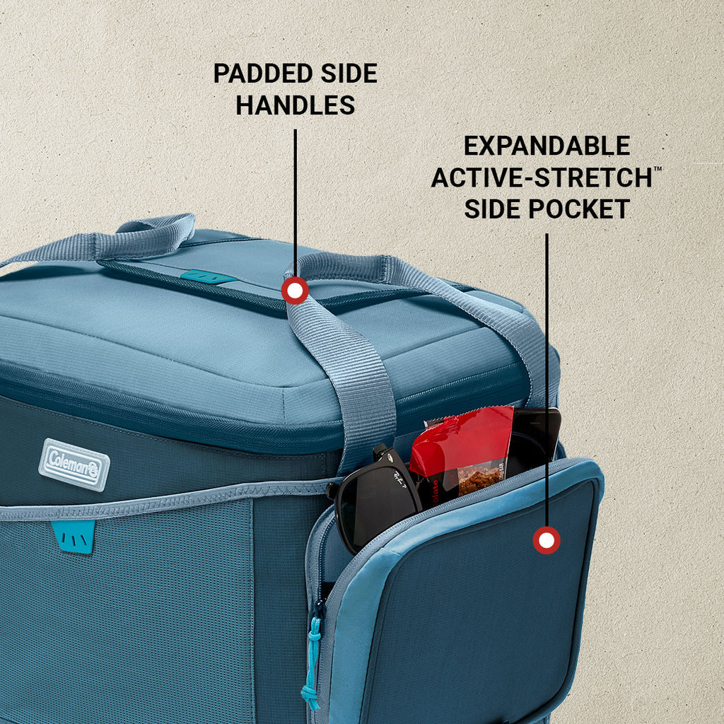 Coleman SPORTFLEX™ 42-Can Soft Cooler with Wheels | Ocean | Deep Ocean