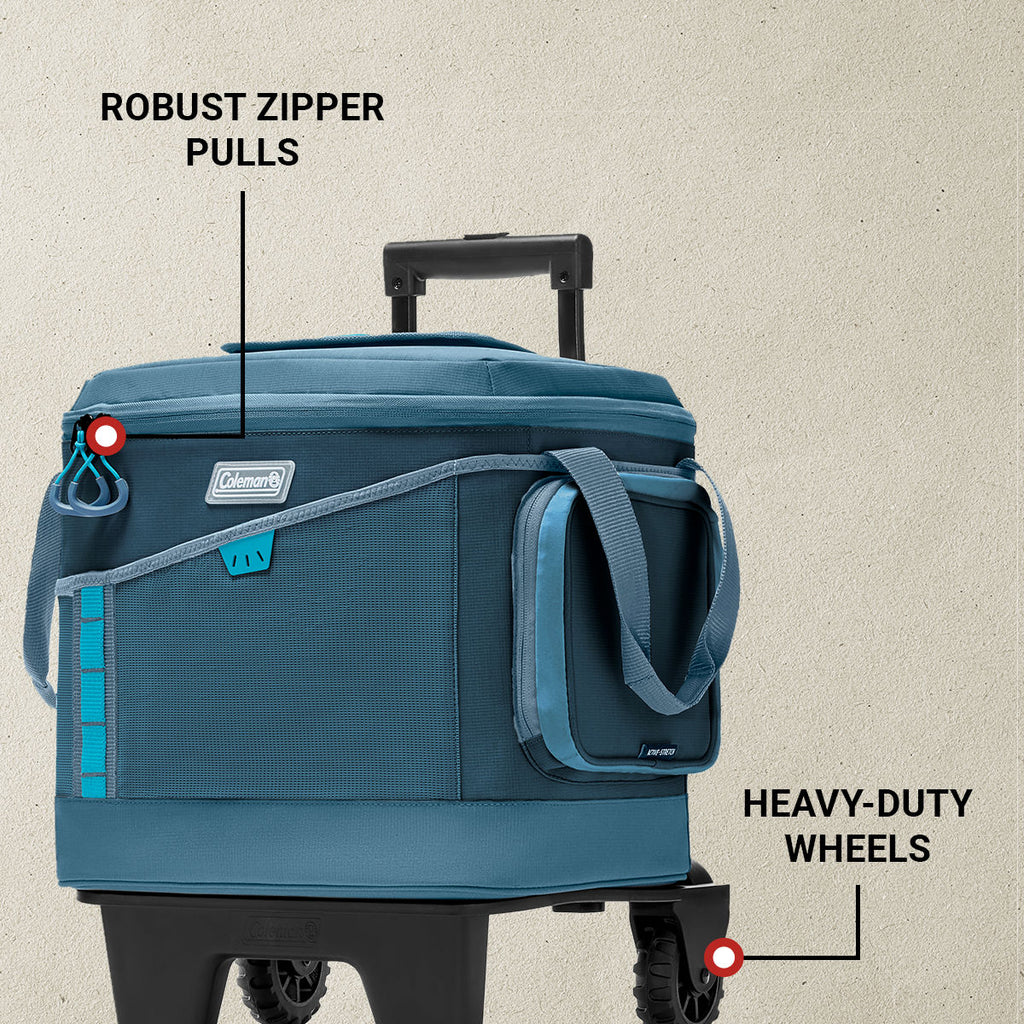 Coleman SPORTFLEX™ 42-Can Soft Cooler with Wheels | Ocean | Deep Ocean