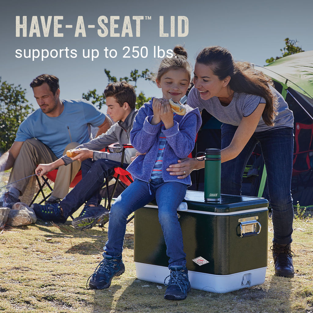 Coleman Vintage 54-Quart Steel Belted® Cooler | Green | Supports Up To 250 lbs