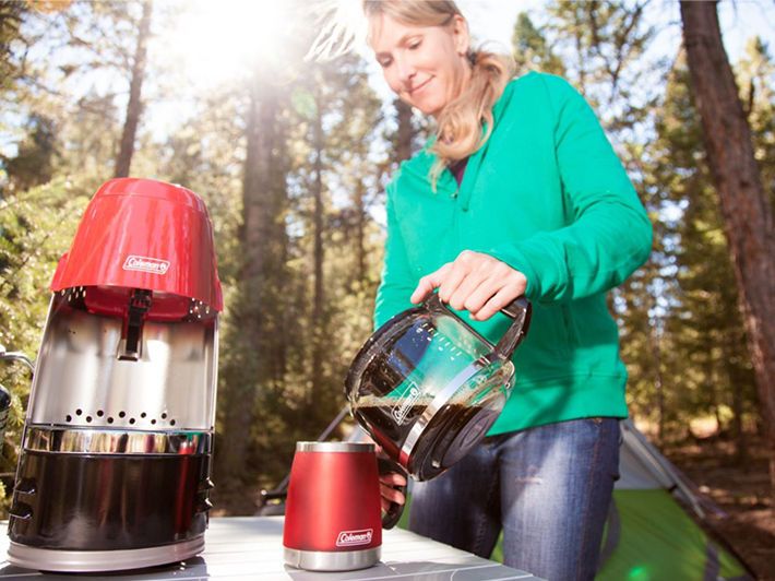 Coleman QuikPot™ Propane Coffeemaker | Black | Push-Button Ignition