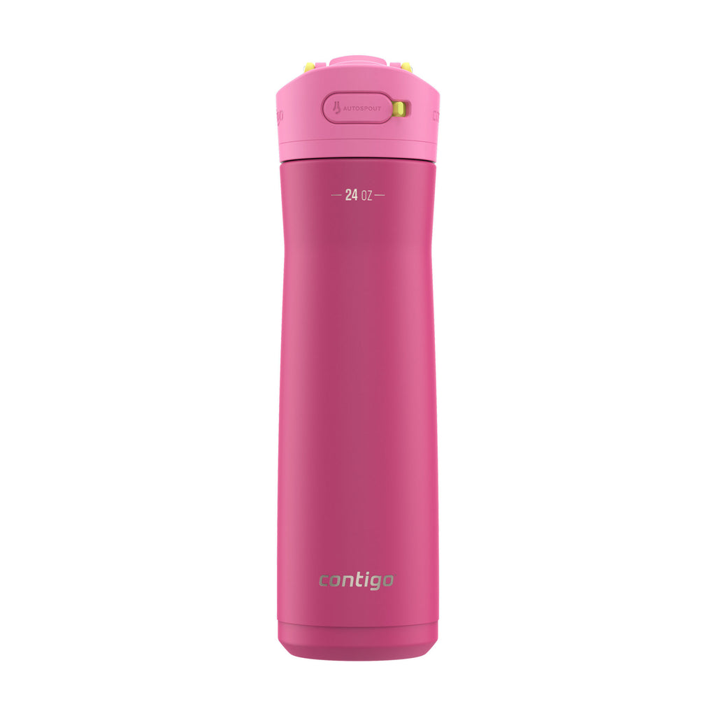 Contigo® Ashland Chill 2.0 Stainless Steel Water Bottle with AUTOSPOUT® Lid | 24oz | Wildberry | Cup Holder
