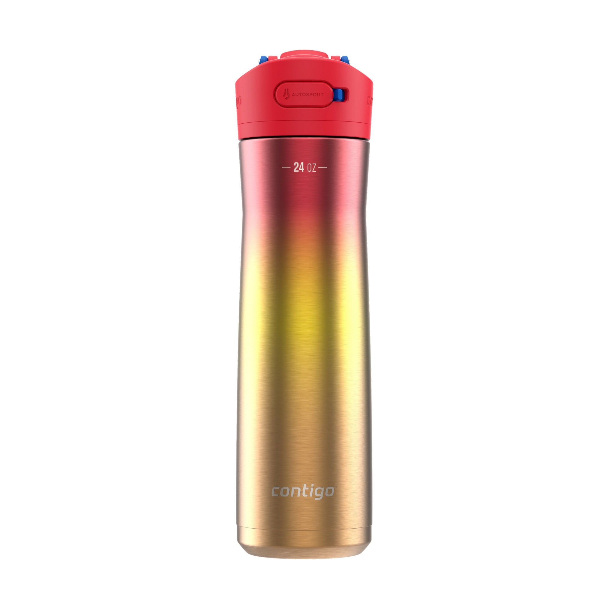 Contigo® Ashland Chill 2.0 Stainless Steel Water Bottle with AUTOSPOUT® Lid | 24 oz | Watermelon Ombre | Cup Holder
