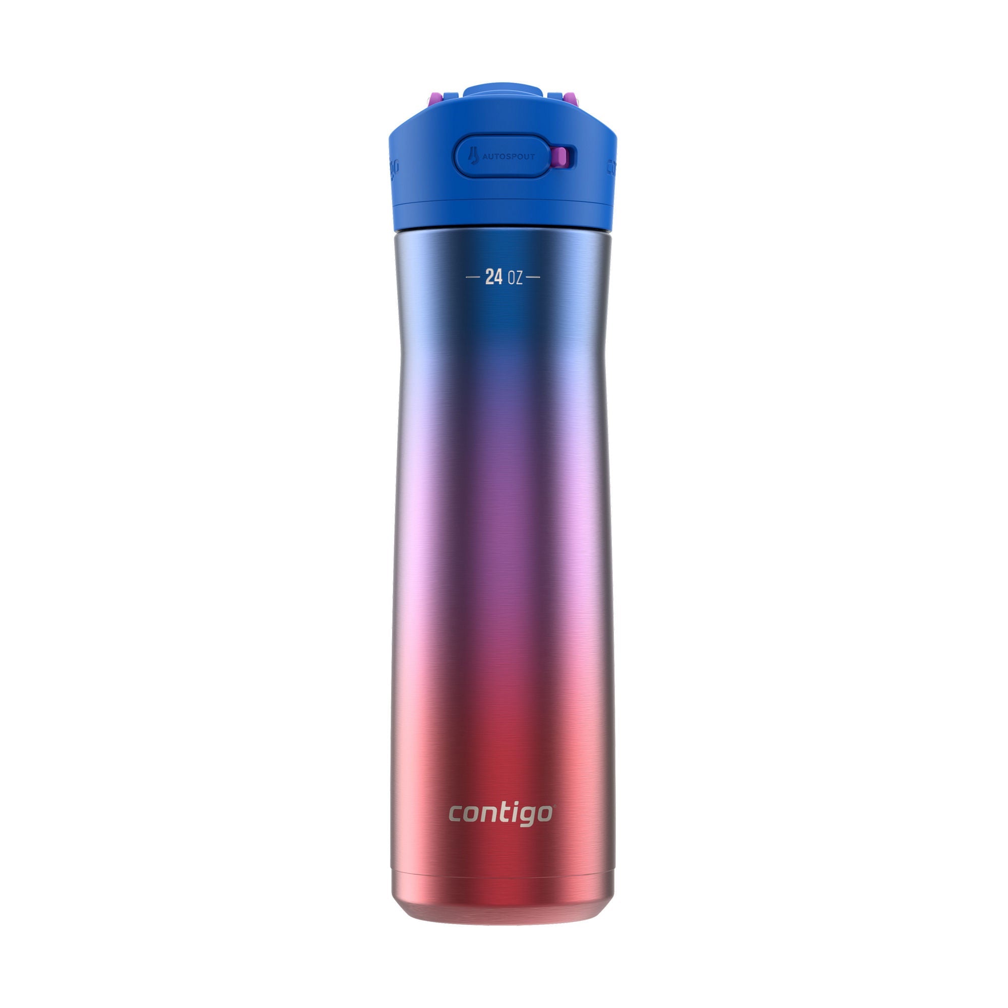 Contigo® Ashland Chill 2.0 Stainless Steel Water Bottle with AUTOSPOUT® Lid | 24oz | Lazuli Ombre | Cup Holder