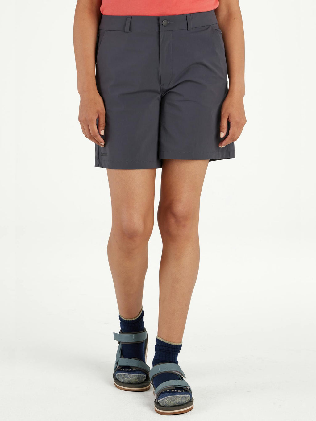 Marmot Women's Arch Rock UPF 50 Shorts 7" (Spring 2025) in Dark Steel