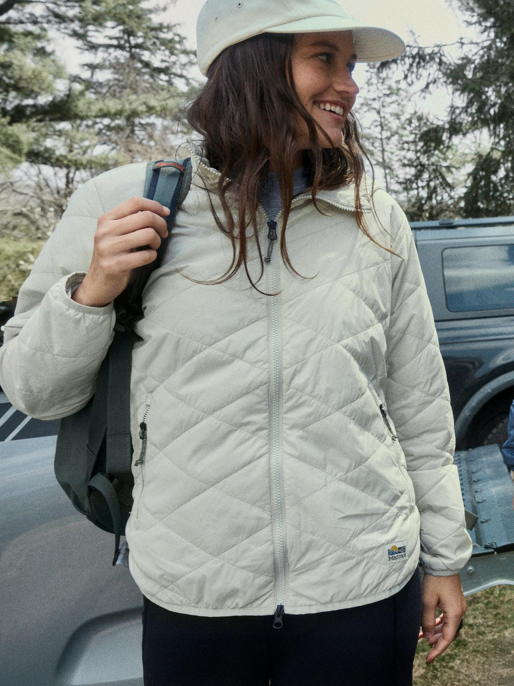 Marmot Women's Onward Insulated Hoody in Birch Bark