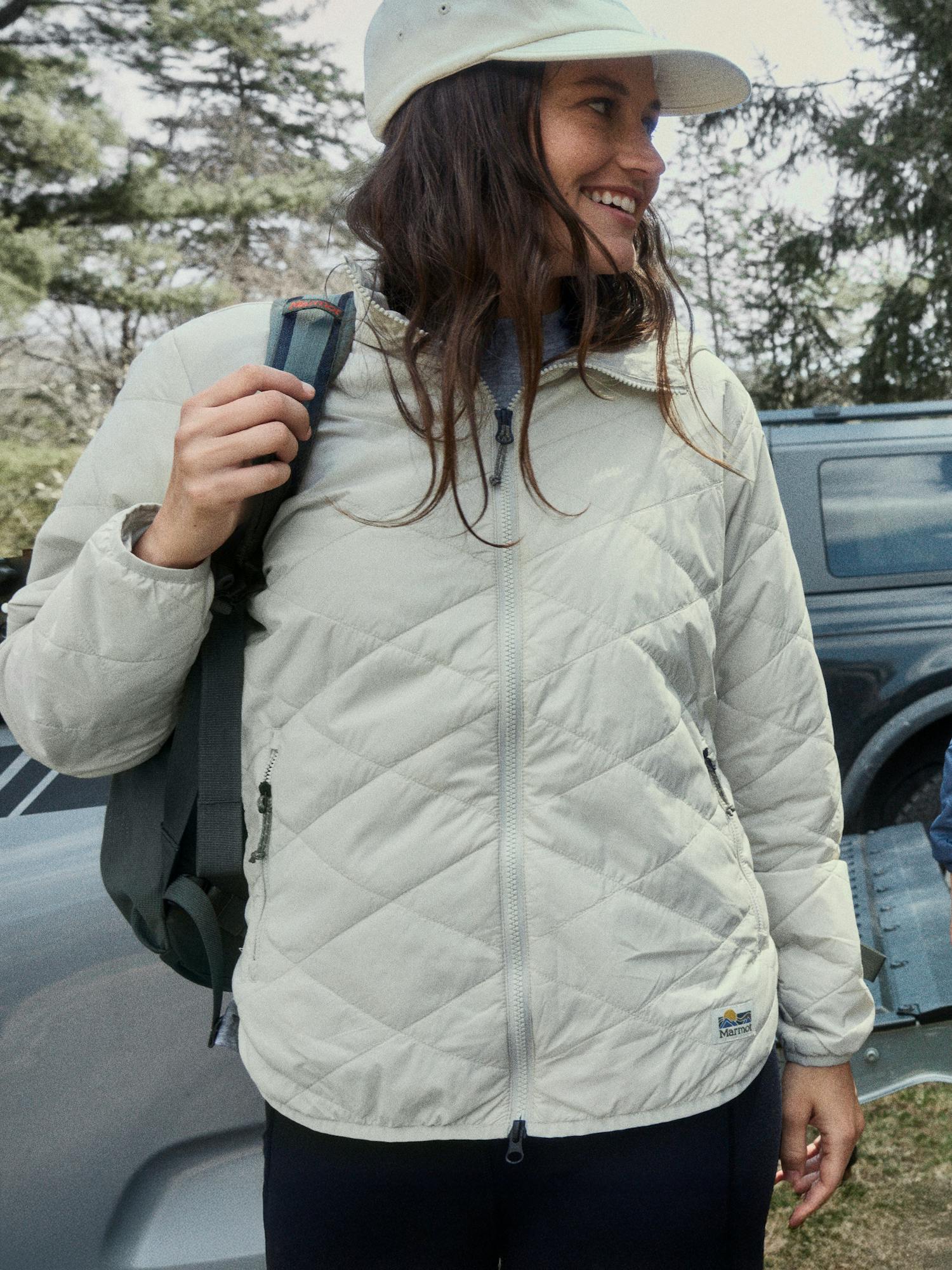 Marmot Women's Onward Insulated Hoody in Birch Bark