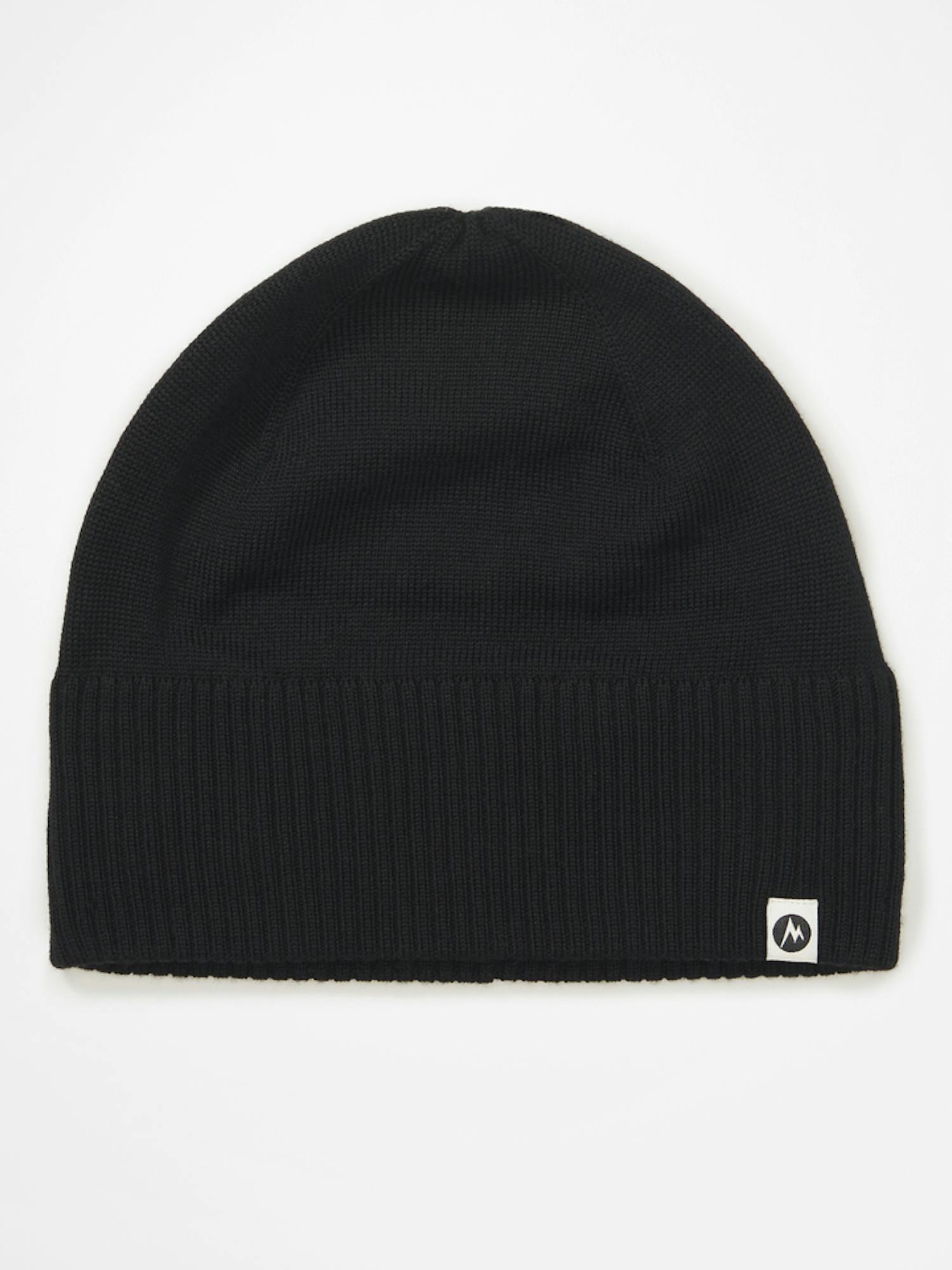 Marmot Lightweight Merino Beanie in Black | Wool