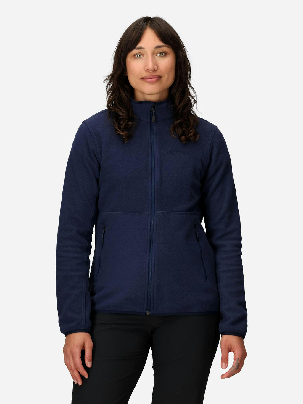 Marmot Women's Rocklin Fleece Full-Zip Jacket in Arctic Navy