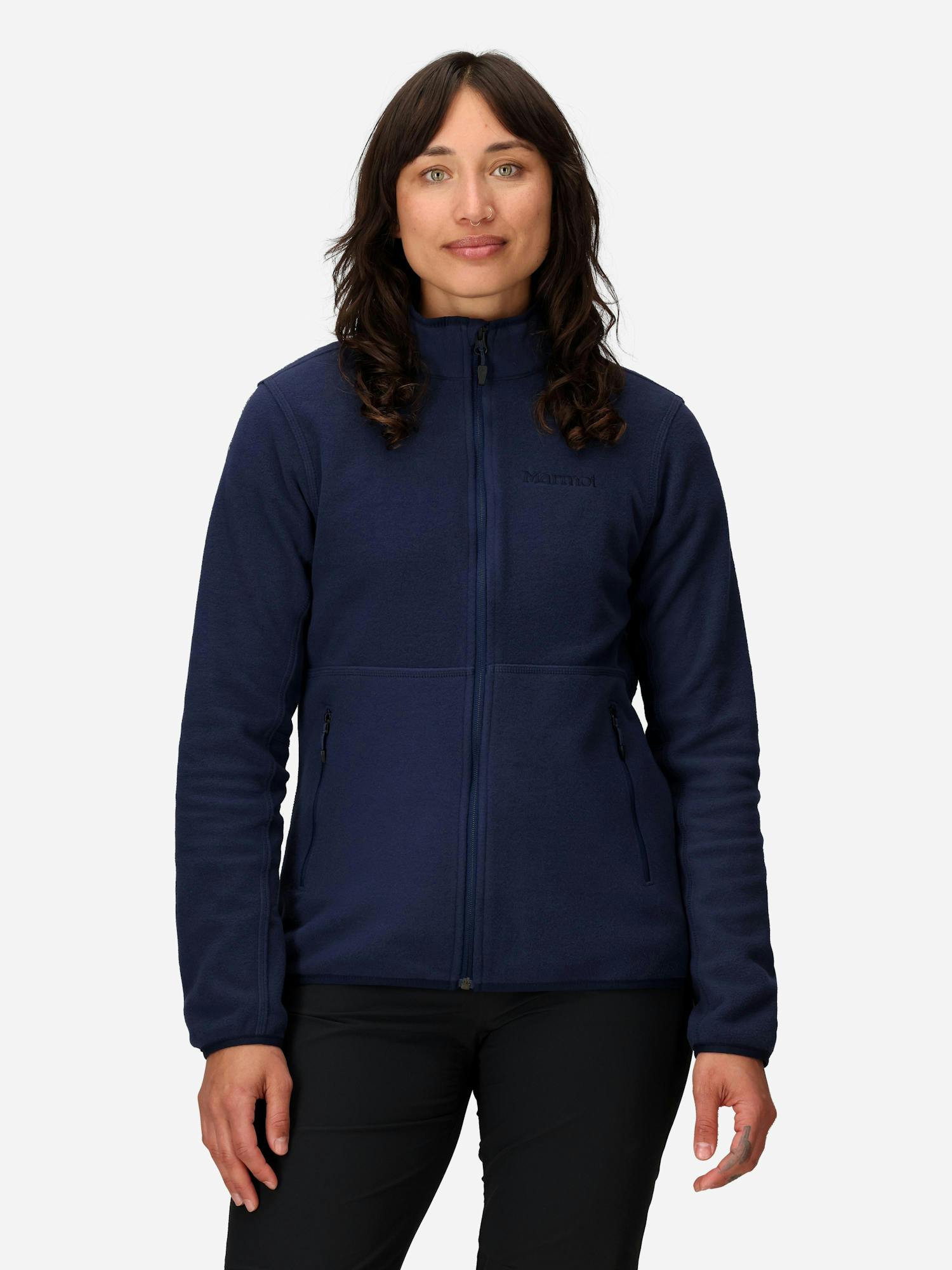 Marmot Women's Rocklin Fleece Full-Zip Jacket in Arctic Navy