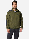 Marmot Men’s Wanderer High-Pile Fleece Full-Zip Jacket in Surplus Green/Blackened