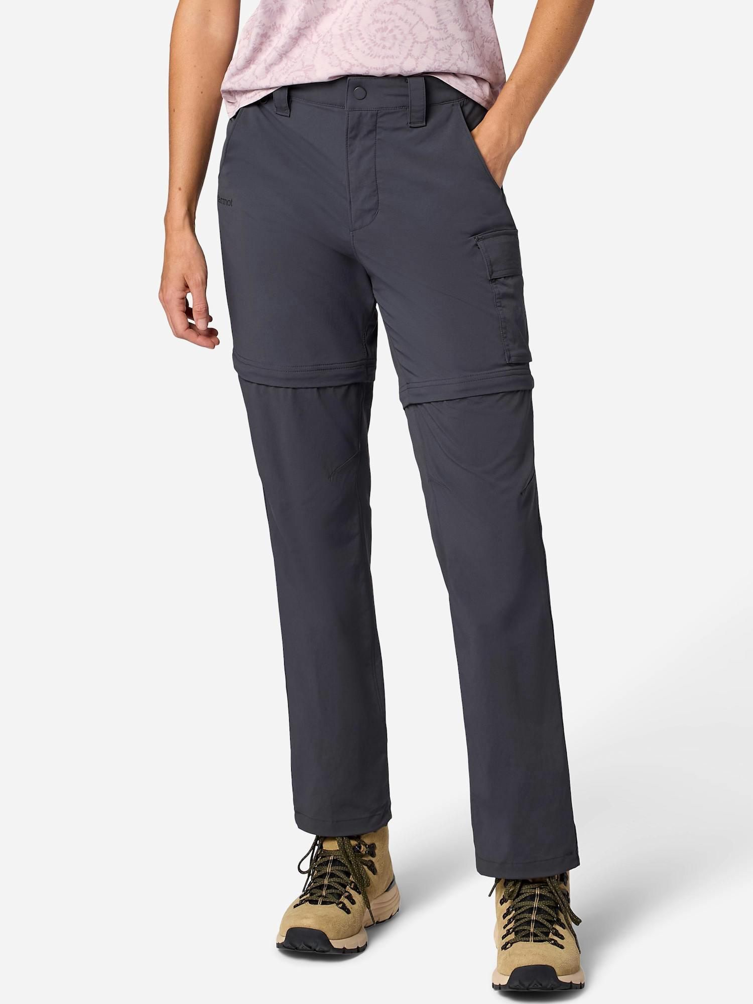 Marmot Women's Trailway Convertible UPF 50 Hiking Pants in Dark Steel