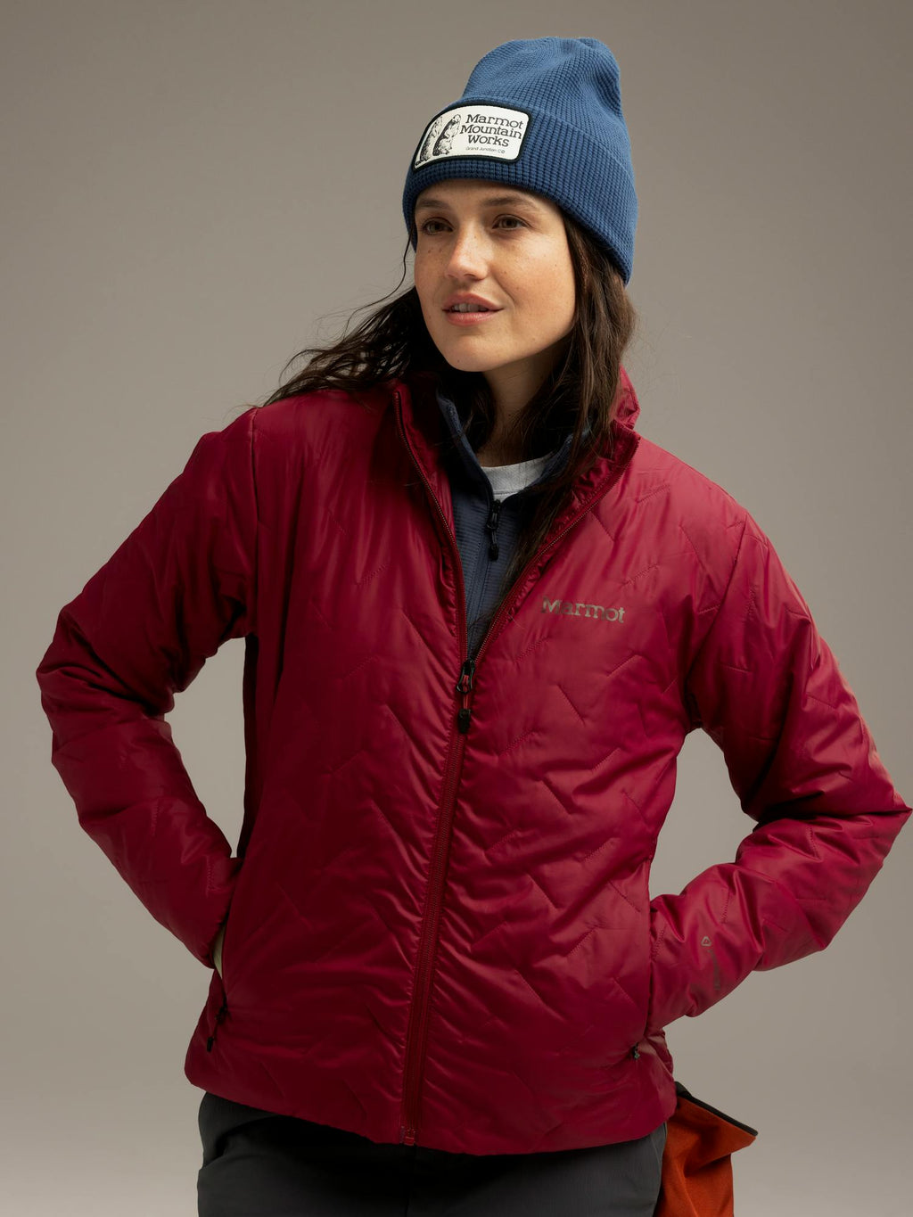 Marmot Women’s MonoQuilt PrimaLoft® Insulated Jacket (Fall 2025) in Red Mulberry