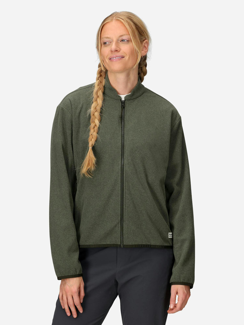 Marmot Women’s Felton Ultra Soft Fleece Full-Zip Jacket (Fall 2025) in Olive Grove Heather