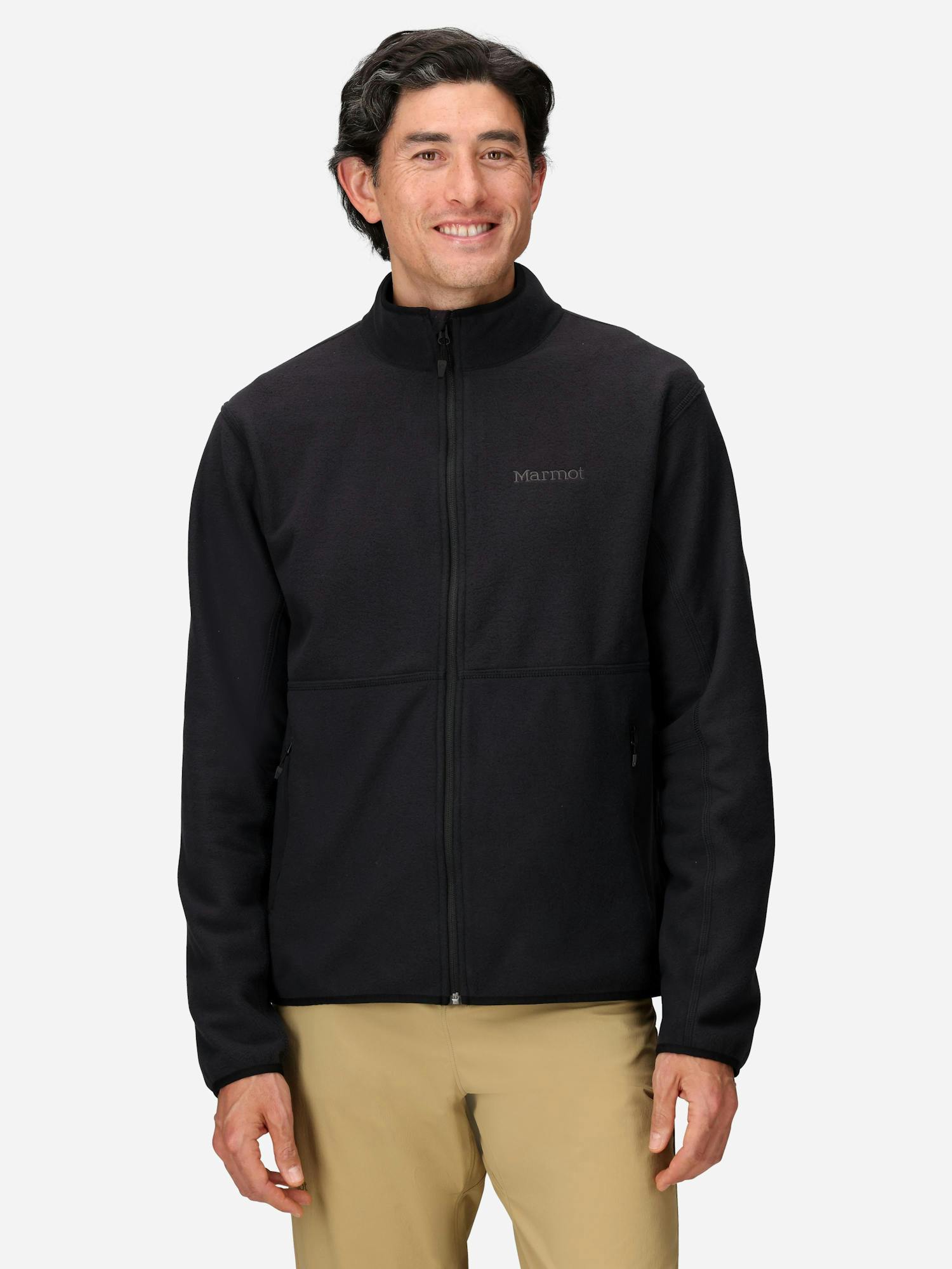 Marmot Men's Rocklin Fleece Full-Zip Jacket in Black