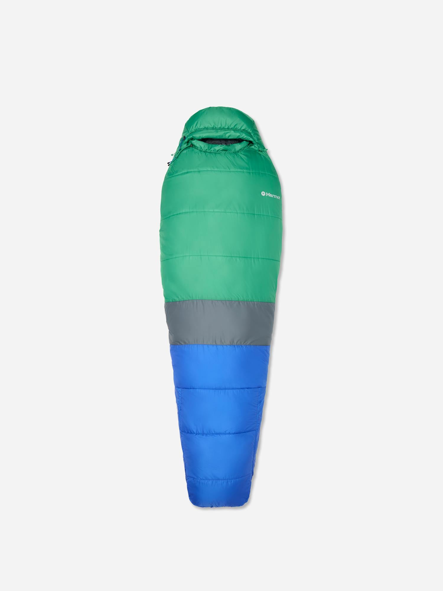 Marmot Kids Trestles Elite Eco 30° Sleeping Bag in Trail Blue/Clover | Down