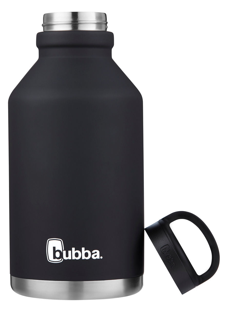bubba Trailblazer Growler with Wide Mouth Lid | 64oz | Licorice Rubberized