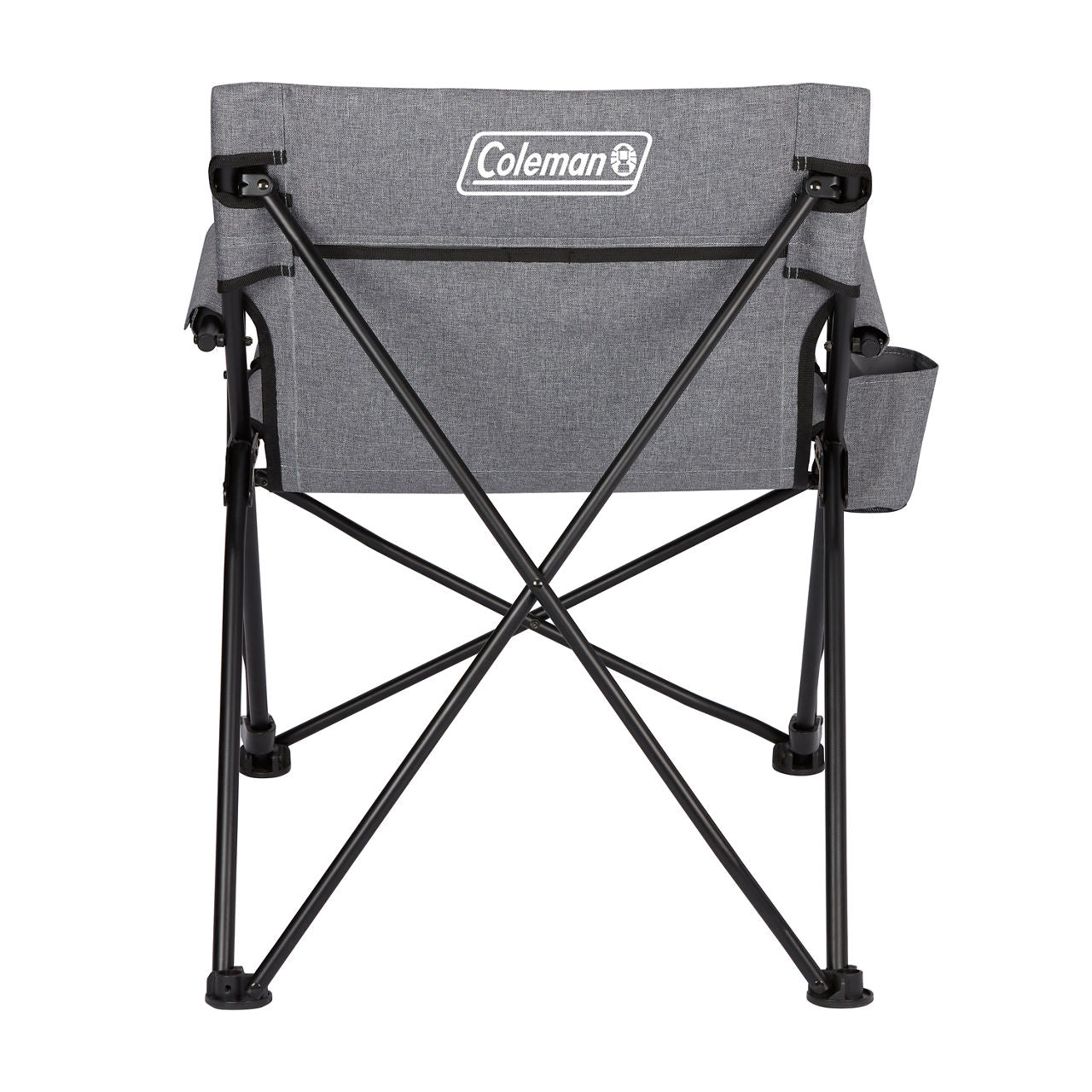 Coleman Forester Series Deck Chair | 18L x 21.2W x 17H | Grey | Cup Holder | Strong Steel Frame | Supports Up To 250 lbs