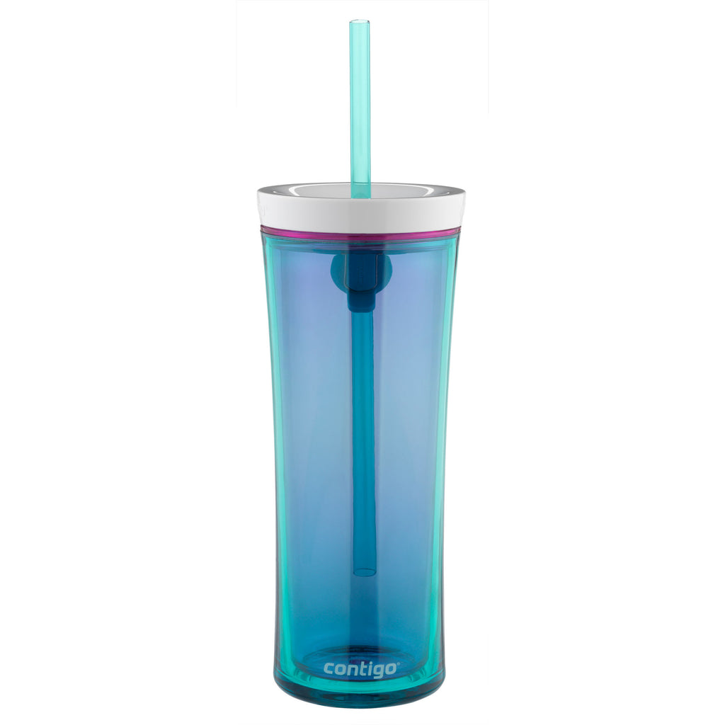 Contigo AUTOCLOSE® Shake & Go® 20oz | Tumbler | Scuba With Bubblegum Pink | Cup Holder