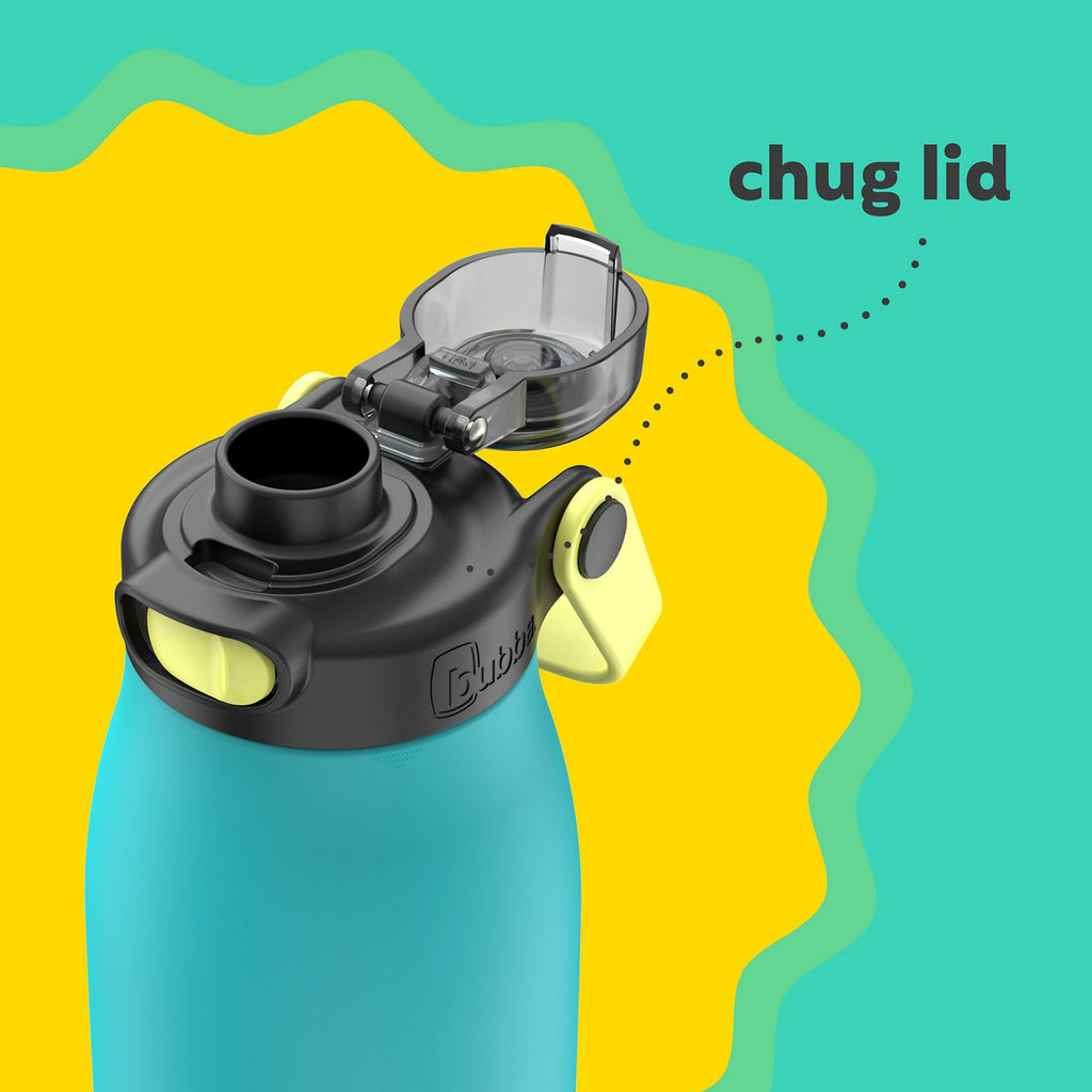 bubba Radiant Stainless Steel Water Bottle with Push-Button Chug Lid | 32oz | Scuba
