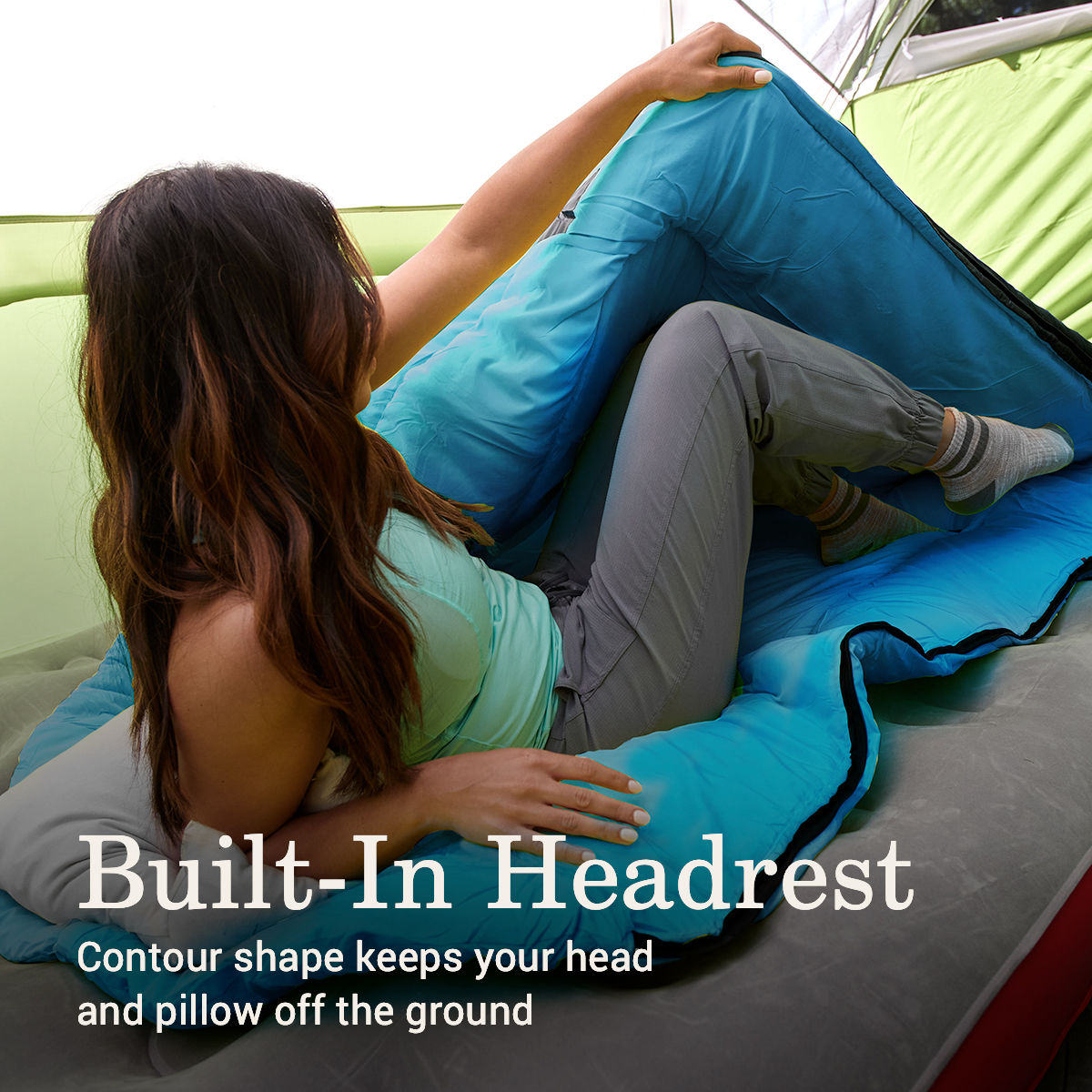 Coleman Montauk 40°F Big & Tall Contour Sleeping Bag | Ocean