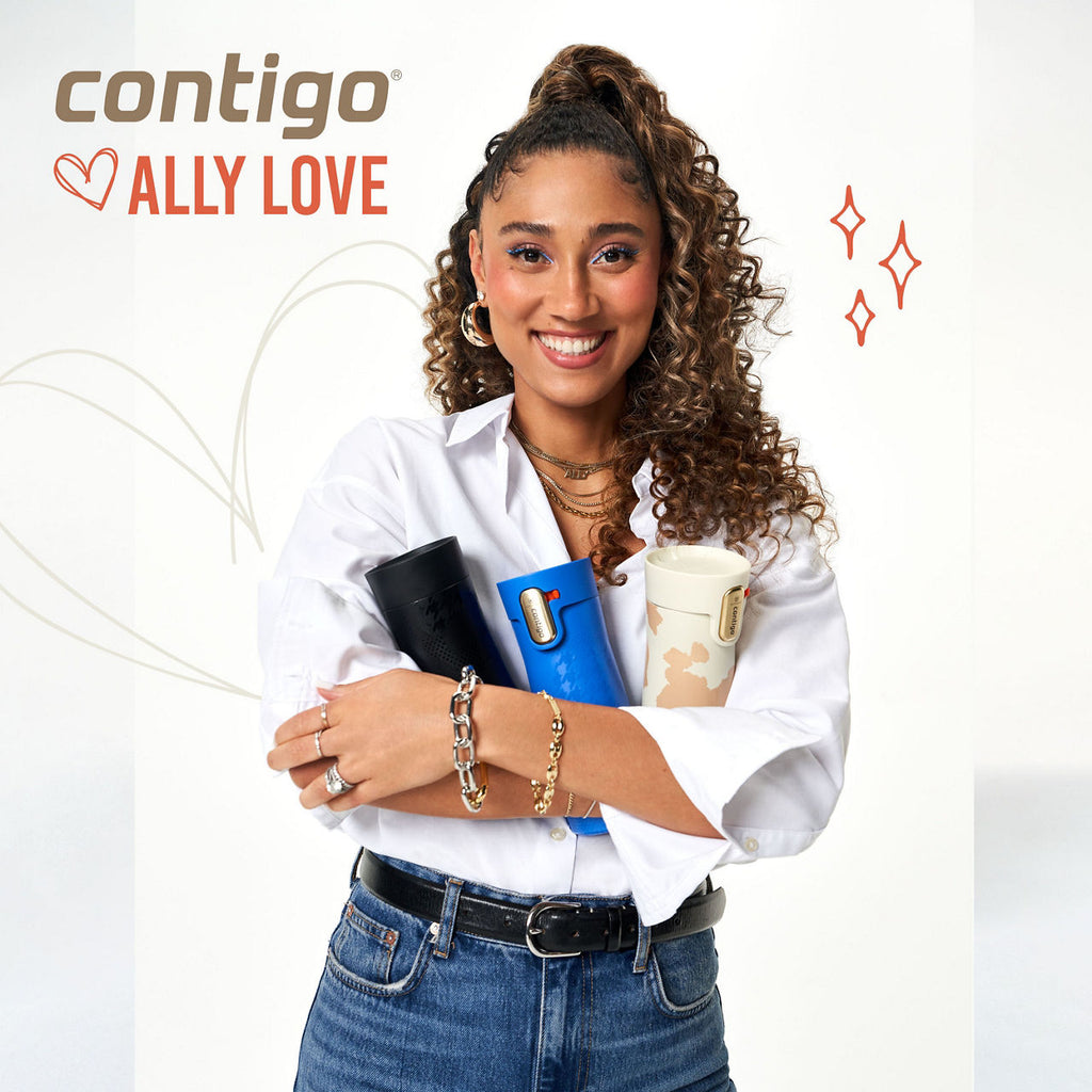 Contigo® x Ally Love West Loop 3.0 Stainless Steel Travel Mug with AUTOSEAL® Easy-Clean Lid | 16oz | Violet