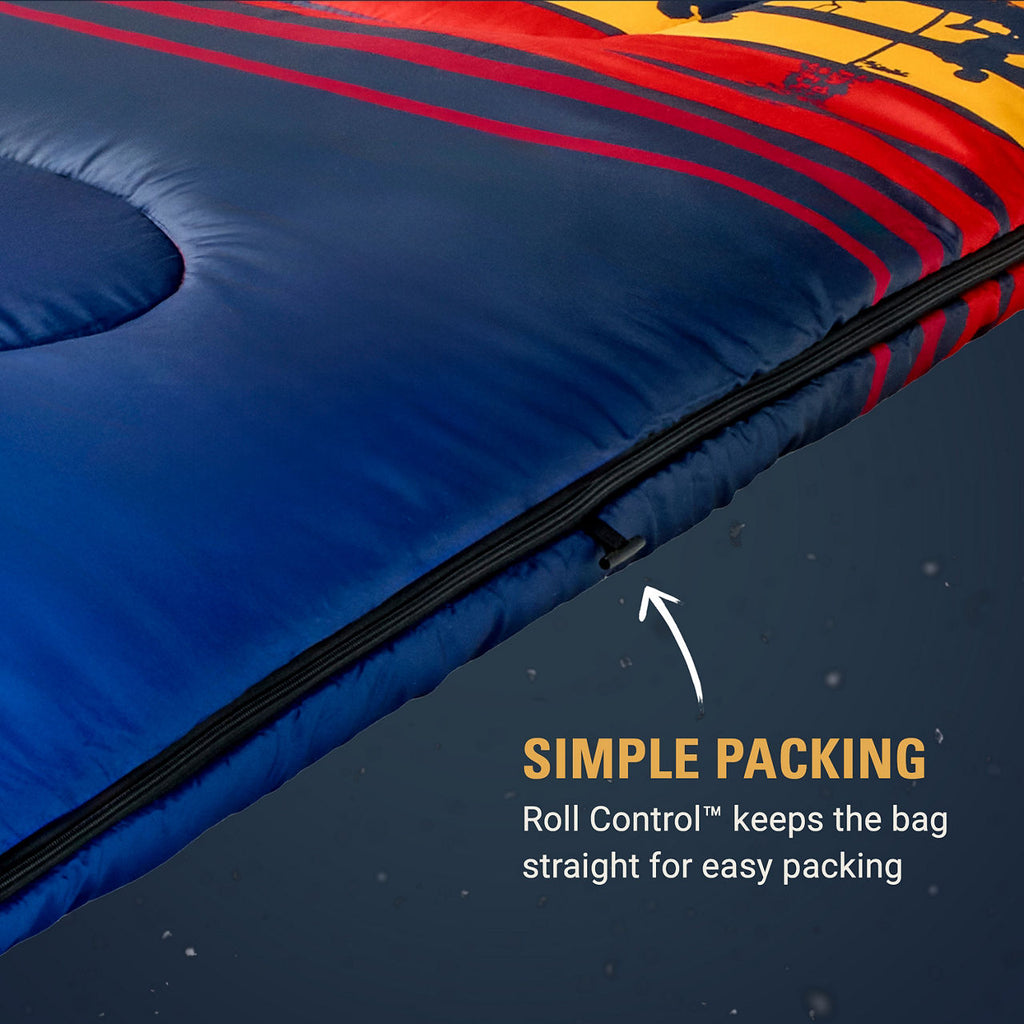 Coleman Stranger Things™ 50°F Sleeping Bag | Blue Stripe