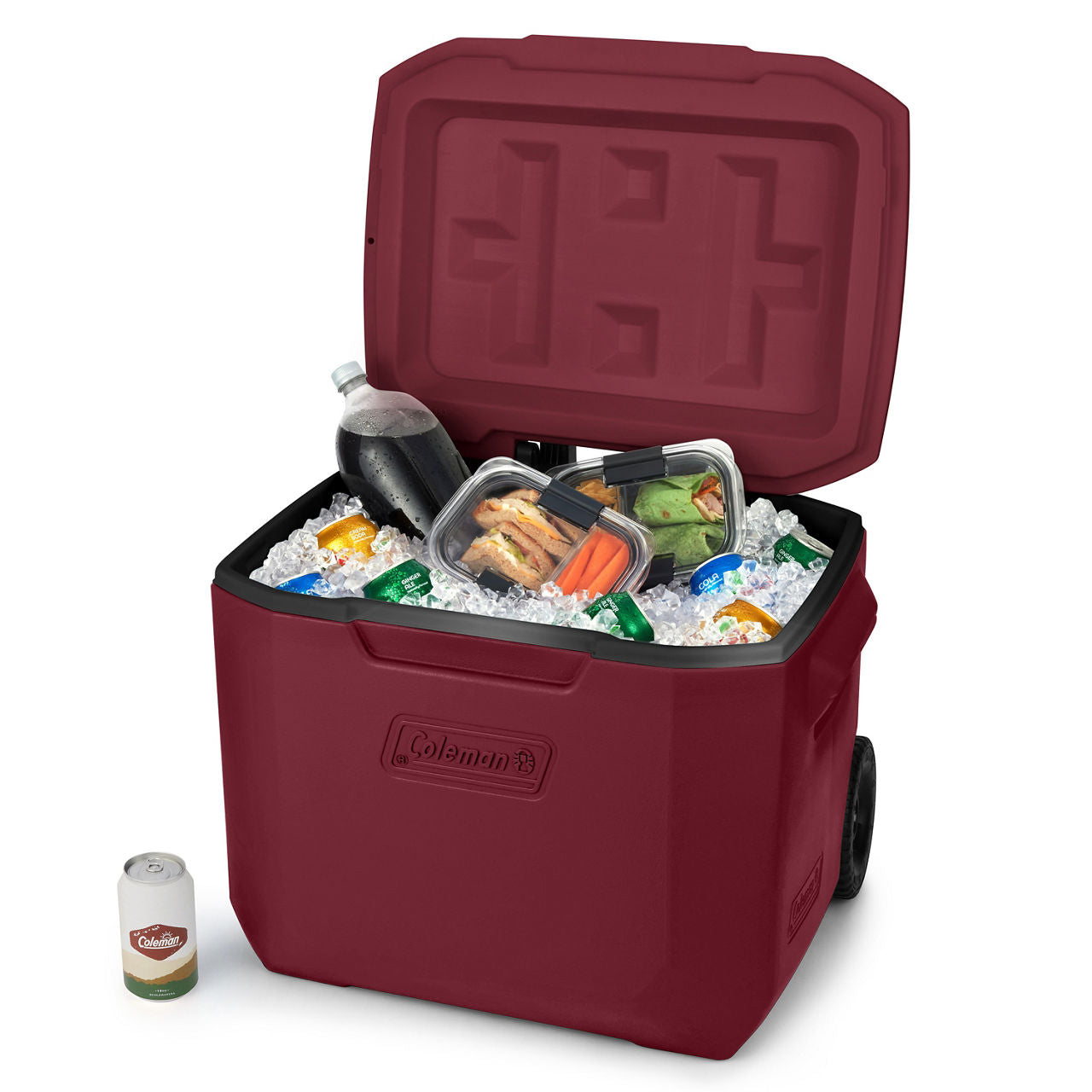 Coleman Chiller™ 60-Quart Cooler With Wheels | Cranberry