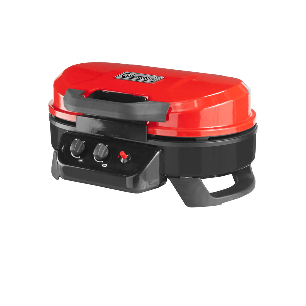 Coleman RoadTrip® 225 Portable Tabletop Propane Grill | Cherry Red | Push-Button Ignition