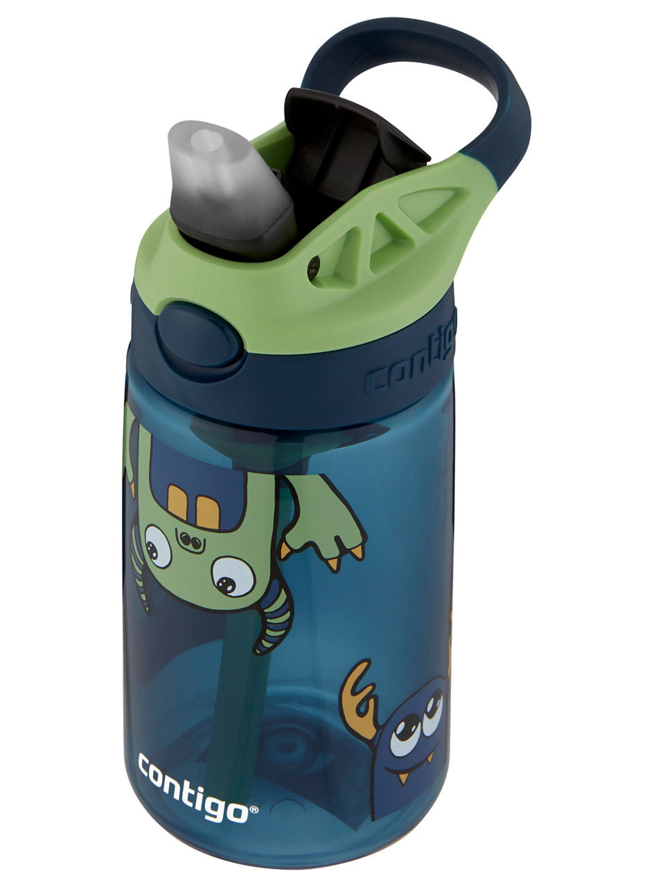 Contigo® Kids Straw Water Bottle with AUTOSPOUT® Lid | 14oz | Monsters