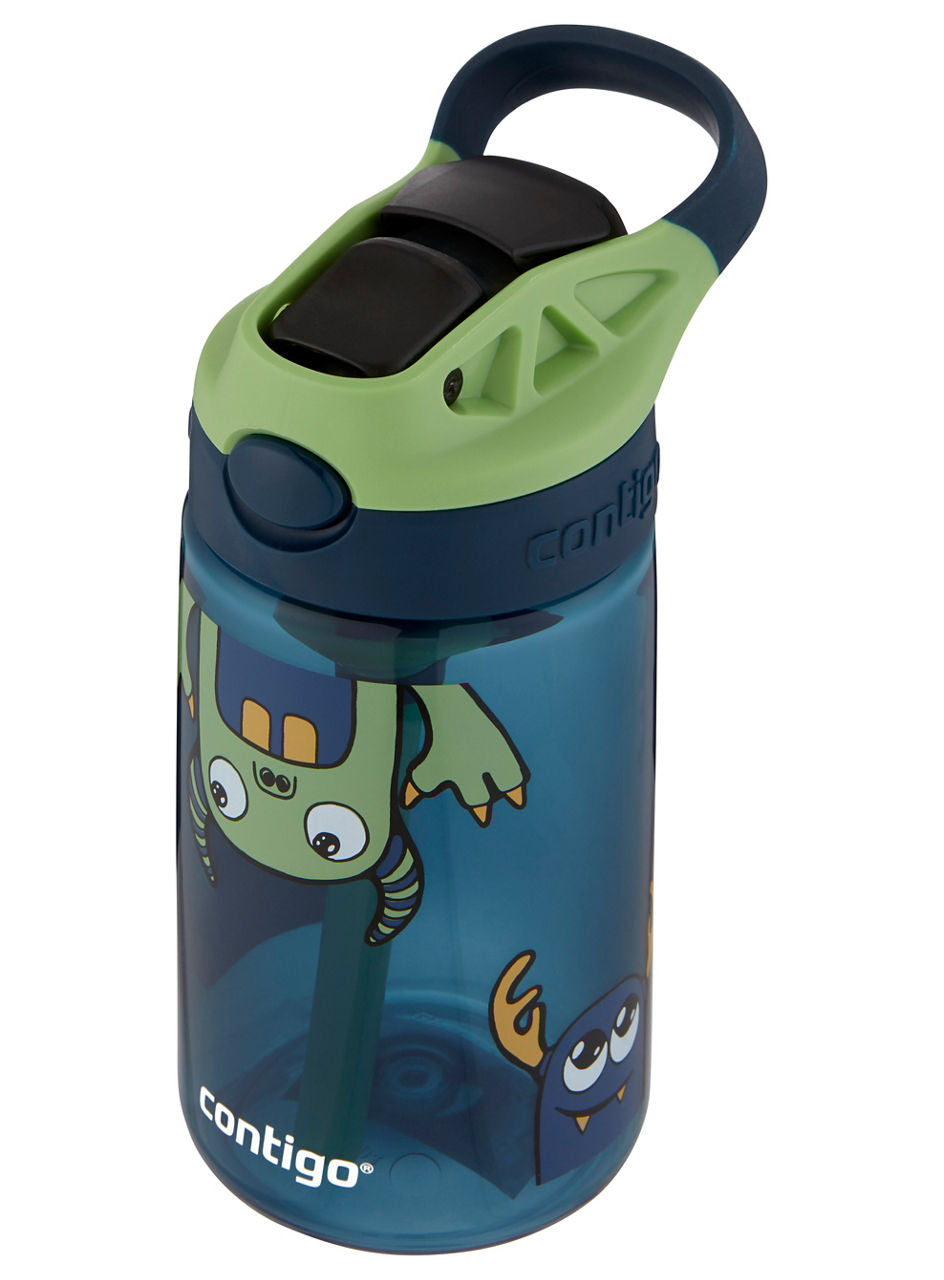 Contigo® Kids Straw Water Bottle with AUTOSPOUT® Lid | 14oz | Monsters