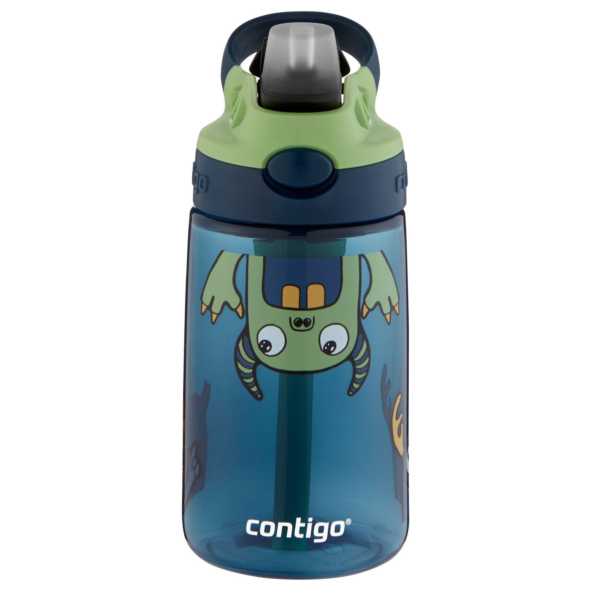 Contigo® Kids Straw Water Bottle with AUTOSPOUT® Lid | 14oz | Monsters