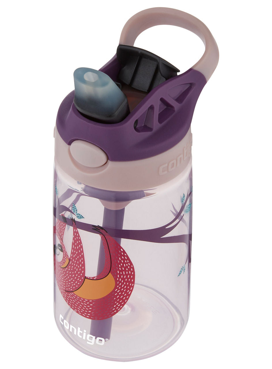 Contigo® Kids Straw Water Bottle with AUTOSPOUT® Lid | 14oz | Sloths