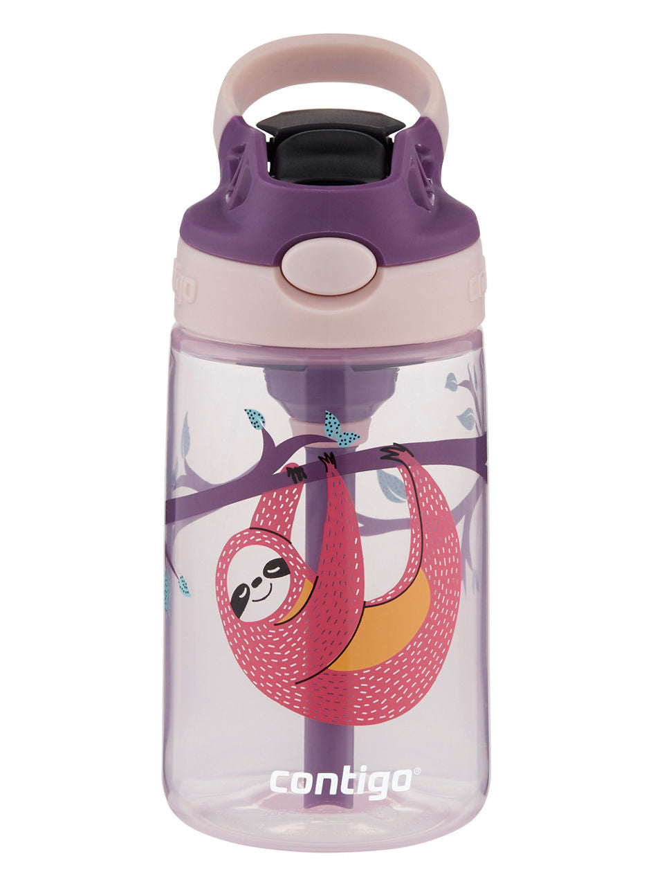 Contigo® Kids Straw Water Bottle with AUTOSPOUT® Lid | 14oz | Sloths