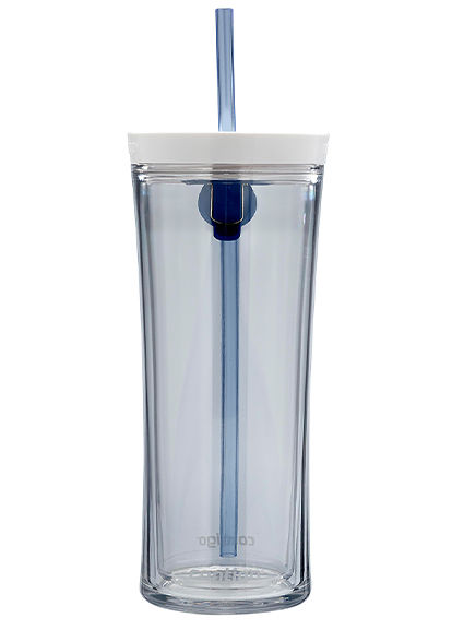 Contigo AUTOCLOSE® Shake & Go® 20oz | Tumbler | Clear & Monaco | Cup Holder