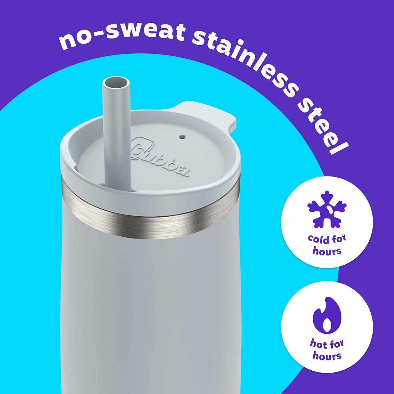 bubba Radiant Stainless Steel Tumbler With Straw | 24oz | Light Stone
