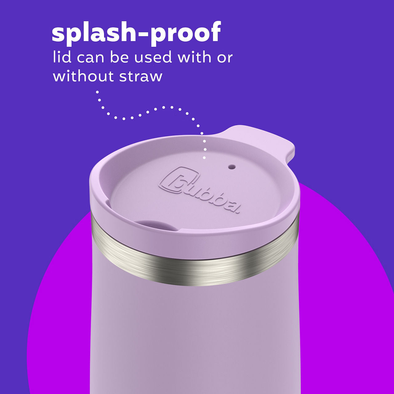 bubba Radiant Stainless Steel Tumbler With Straw | 24oz | Lilac Dream
