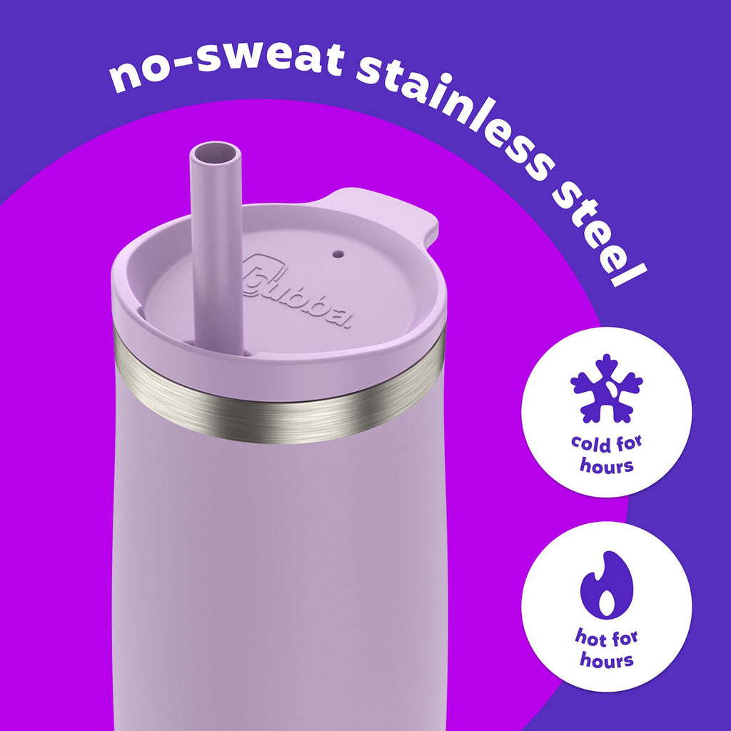 bubba Radiant Stainless Steel Tumbler With Straw | 24oz | Lilac Dream