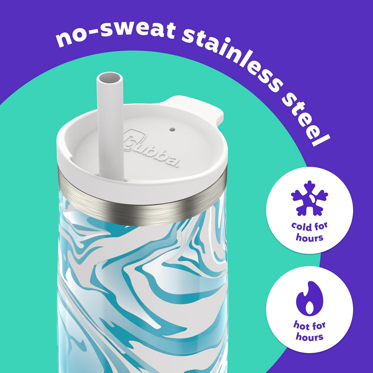 bubba Radiant Stainless Steel Tumbler With Straw | 24oz | Scuba