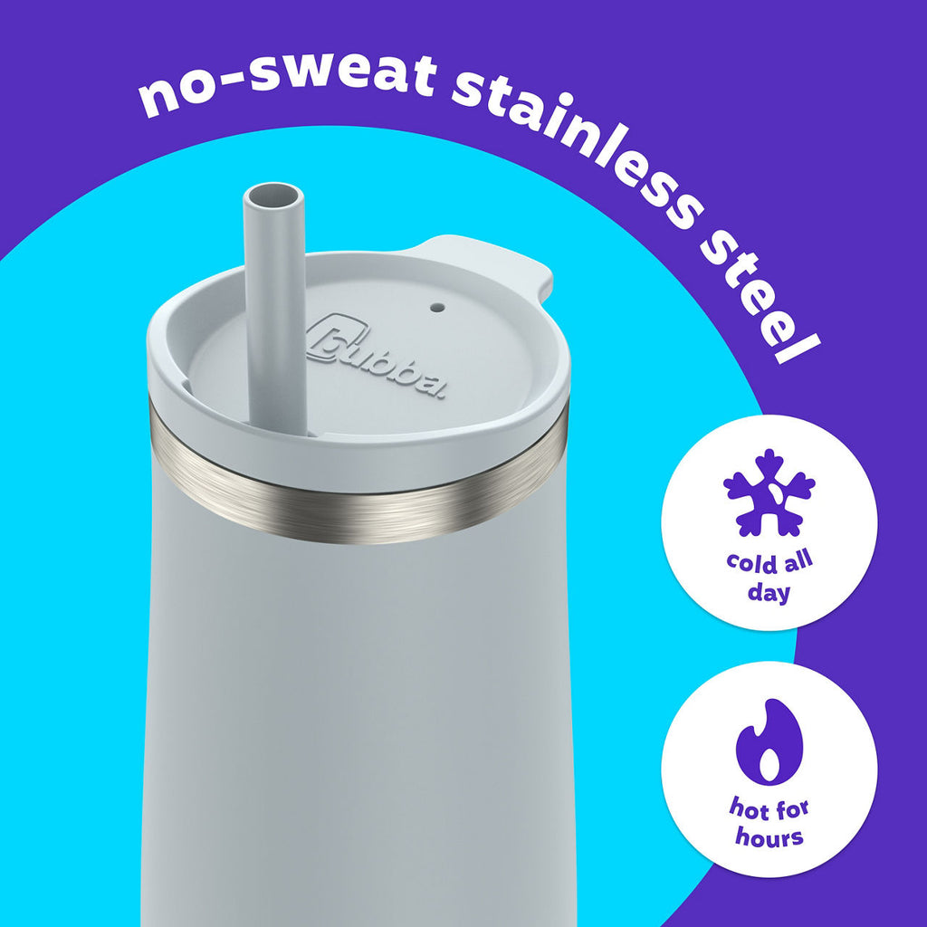 bubba Radiant Stainless Steel Tumbler With Straw | 32oz | Light Stone