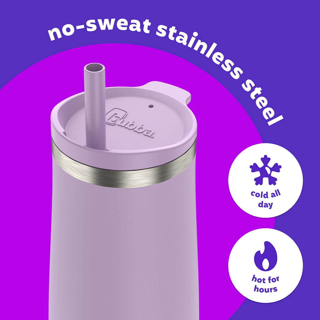 bubba Radiant Stainless Steel Tumbler With Straw | 32oz | Lilac Dream