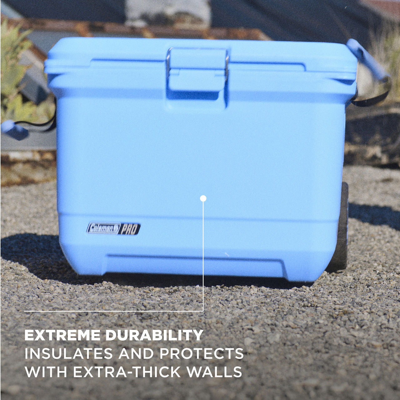 Coleman® Pro 55-Quart Wheeled Hard Cooler | Blue Sky