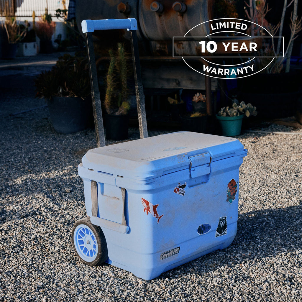 Coleman® Pro 55-Quart Wheeled Hard Cooler | Blue Sky