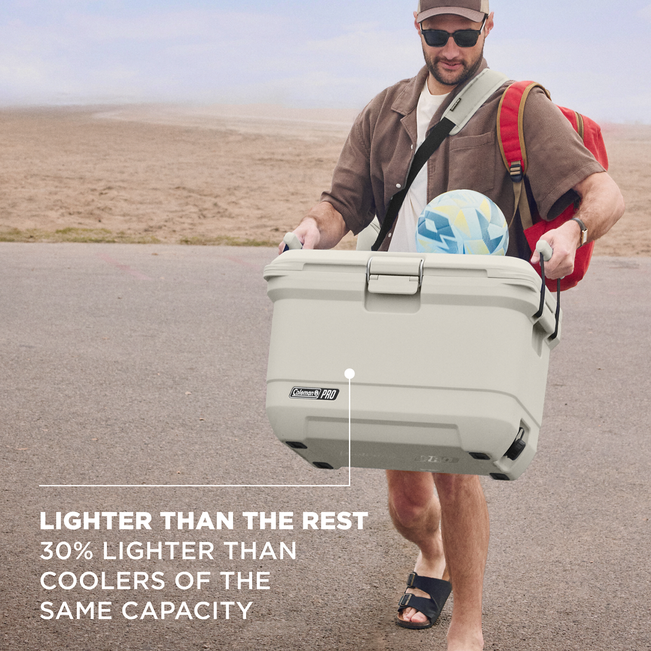 Coleman® Pro 45-Quart Hard Cooler | Desert Sand
