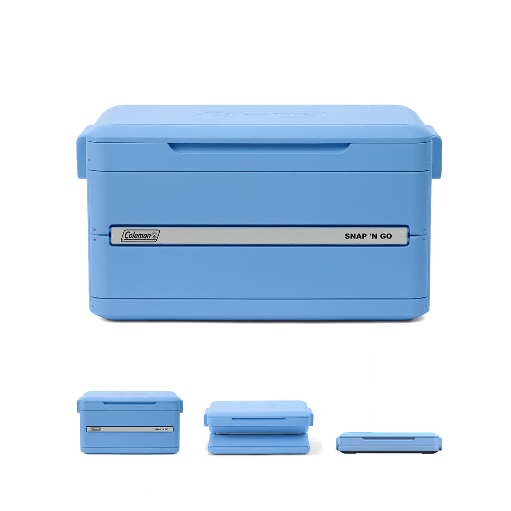 Coleman Snap 'N Go 55-Quart Collapsible Hard Cooler | Blue Sky