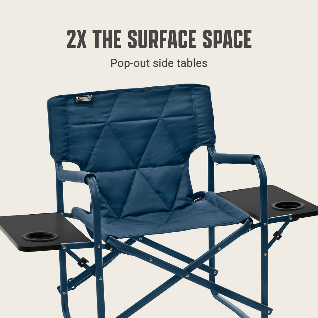 Coleman Flex 'N Go™ Chair 2 Tables Sapphire | Cup Holder
