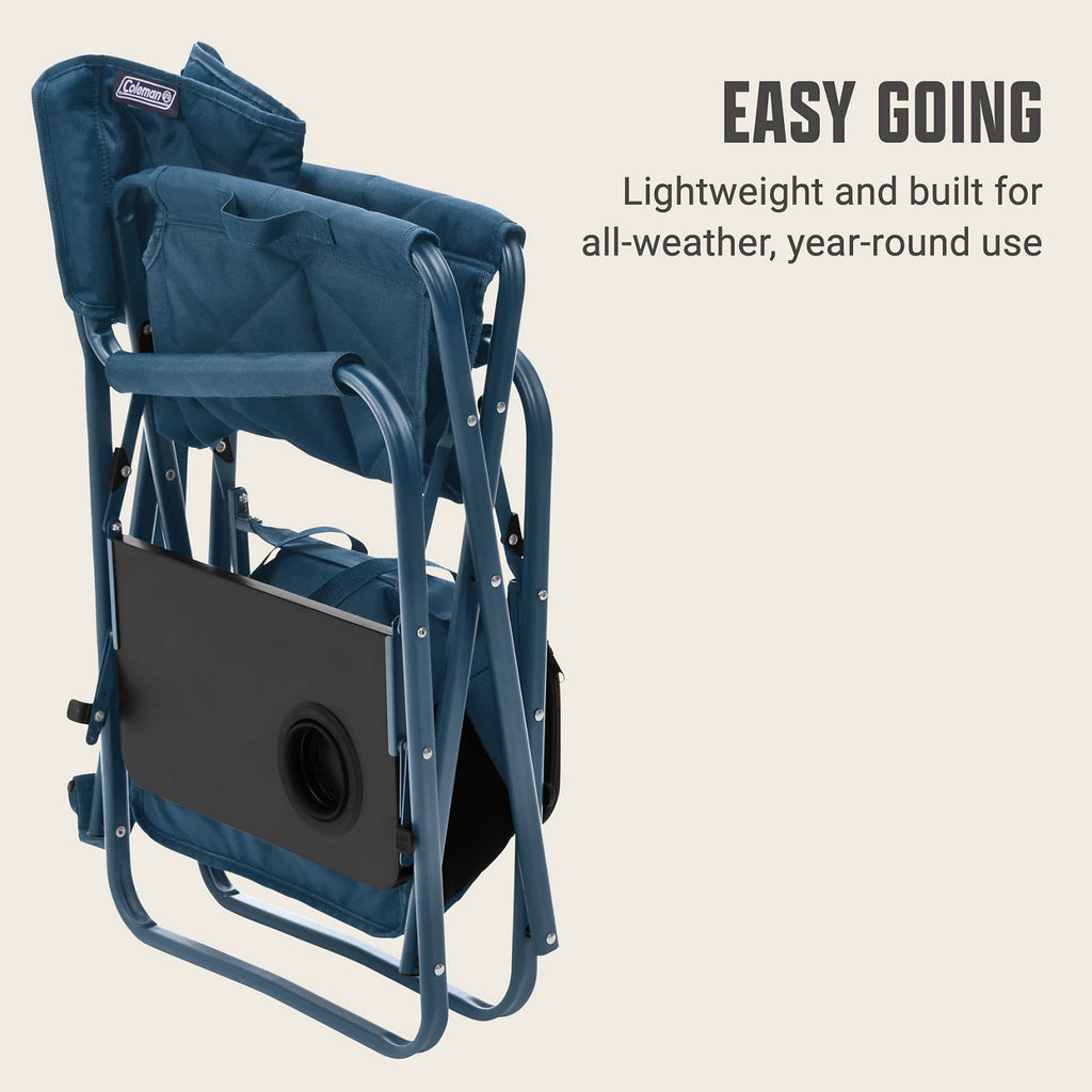 Coleman Flex 'N Go™ Chair Table + Cooler Sapphire | Cup Holder