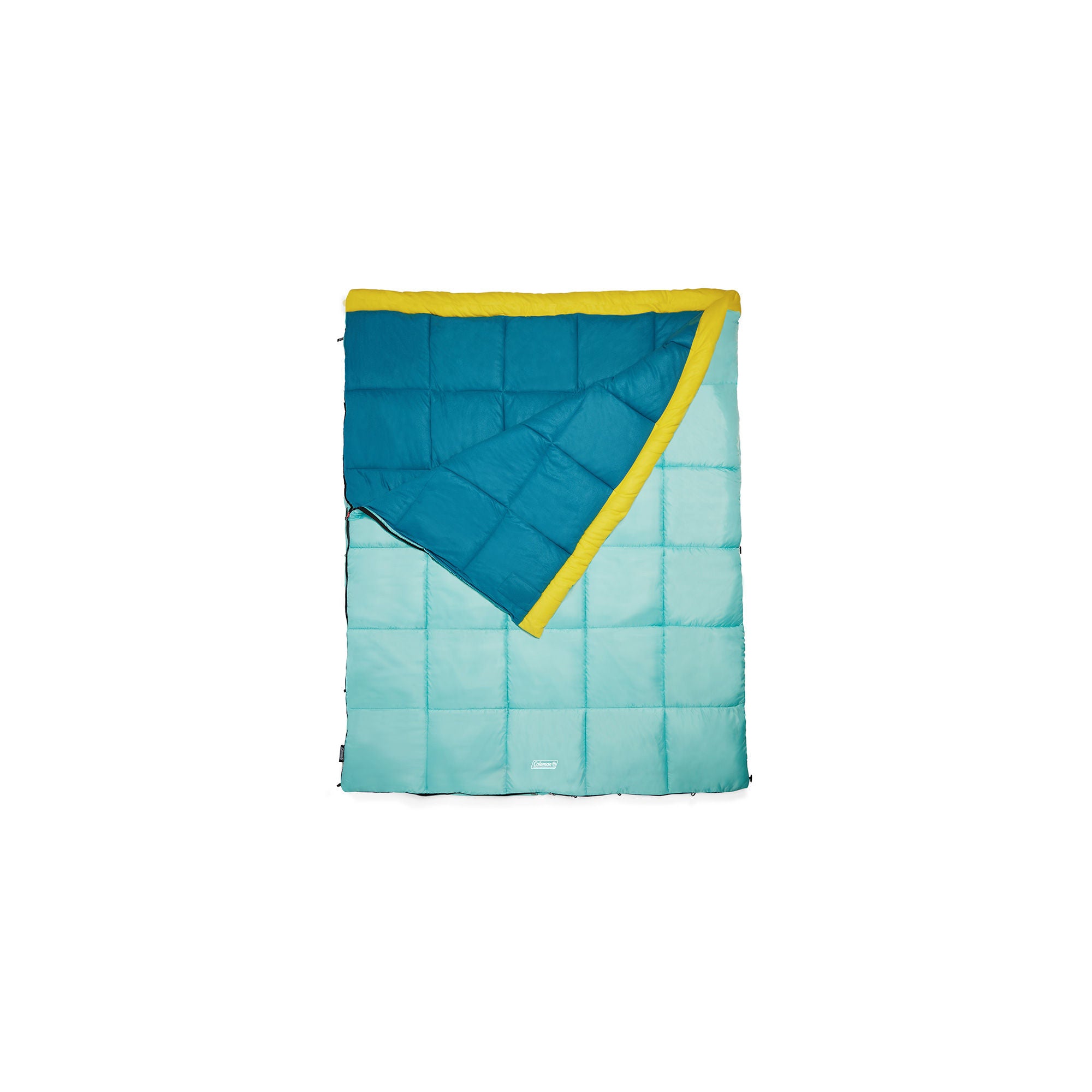 Coleman Flatlands Fleece 30°F Double Sleeping Bag | 66 X 81 | Blue